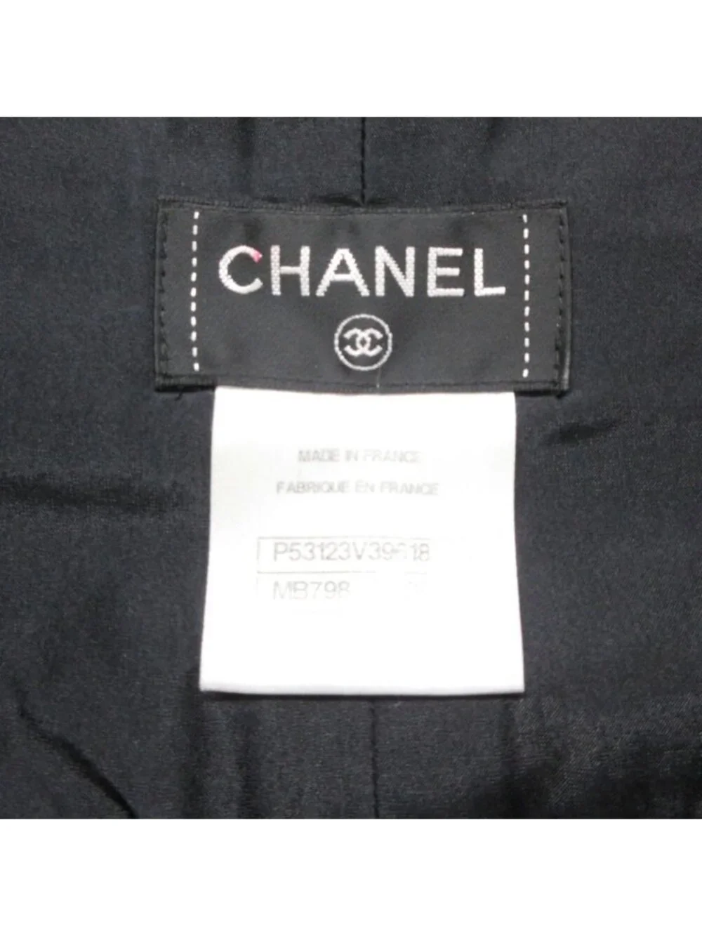Chanel Pants 16c Camellia Jacquard All Over Pattern CC Logo Button High Waist